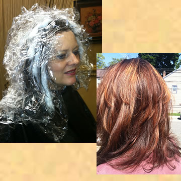Baliage before and after
